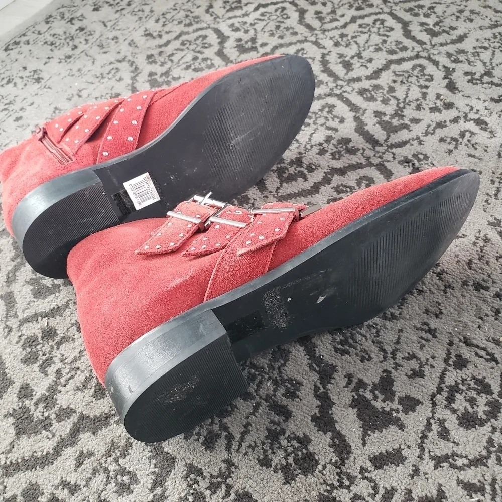 Topshop Krown Suede Leather Triple Buck boots